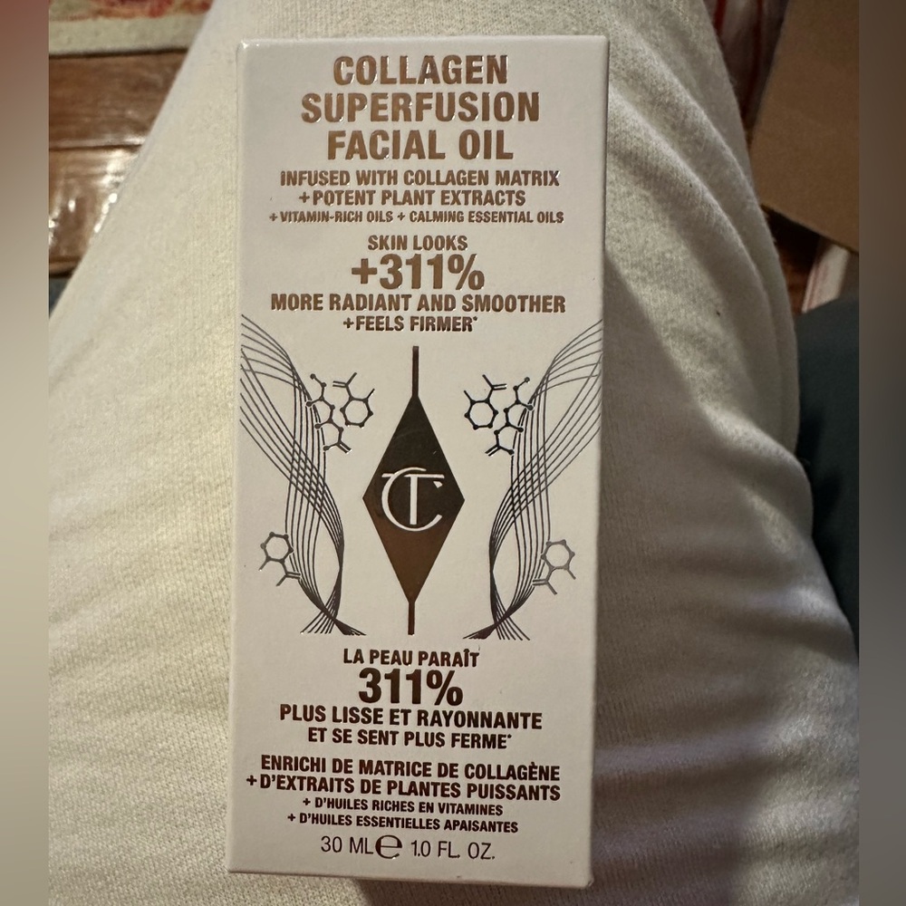 Charlotte Tilbury Collagen Superfusion Facial Oil - 30 ml / 1 fl oz NIB Full Sz